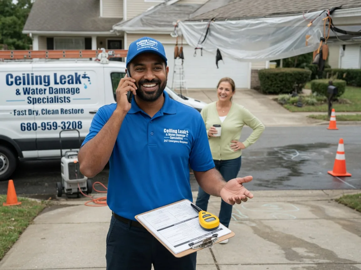 Ceiling Leak Cleanup Kingfisher, OK FAQs